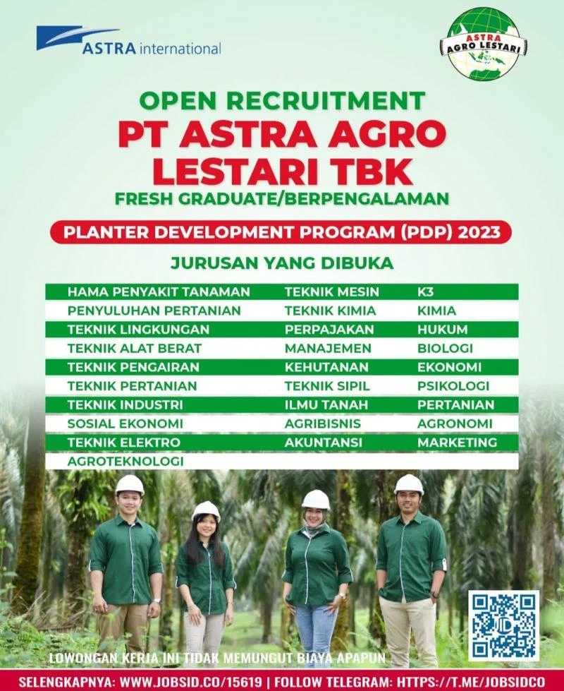 10 Posisi Menjanjikan di Astra Agro Lestari 2026: Lowongan Kerja & Program PDP untuk Fresh Graduate