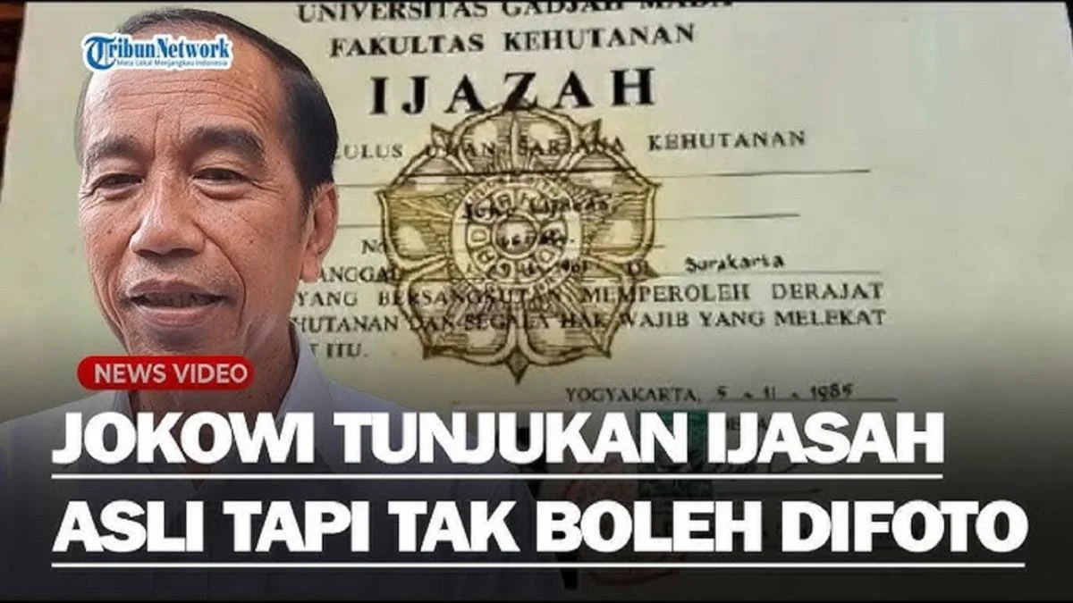 Bantah Tuduhan Ijazah Palsu, Foto Wisuda Jokowi Jadi Bukti Kunci di Sidang CLS Solo