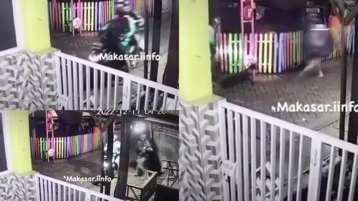 CCTV Rekam Aksi Pasutri Pencuri Ponsel, Kabur Usai Kepergok Warga di Makassar