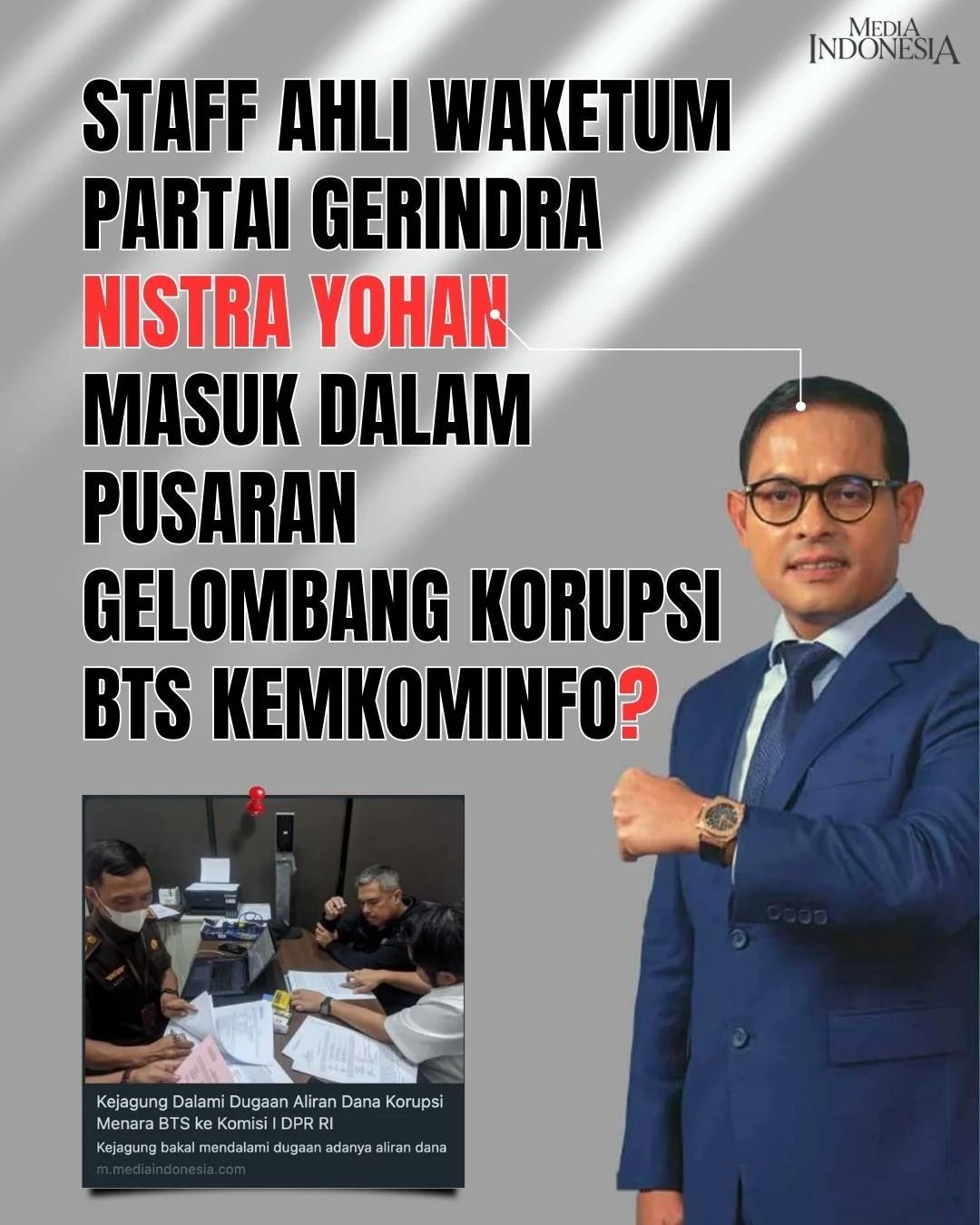 Skandal Setoran Rp425 Juta: Ipar Jokowi Diduga Terlibat Korupsi DJKA