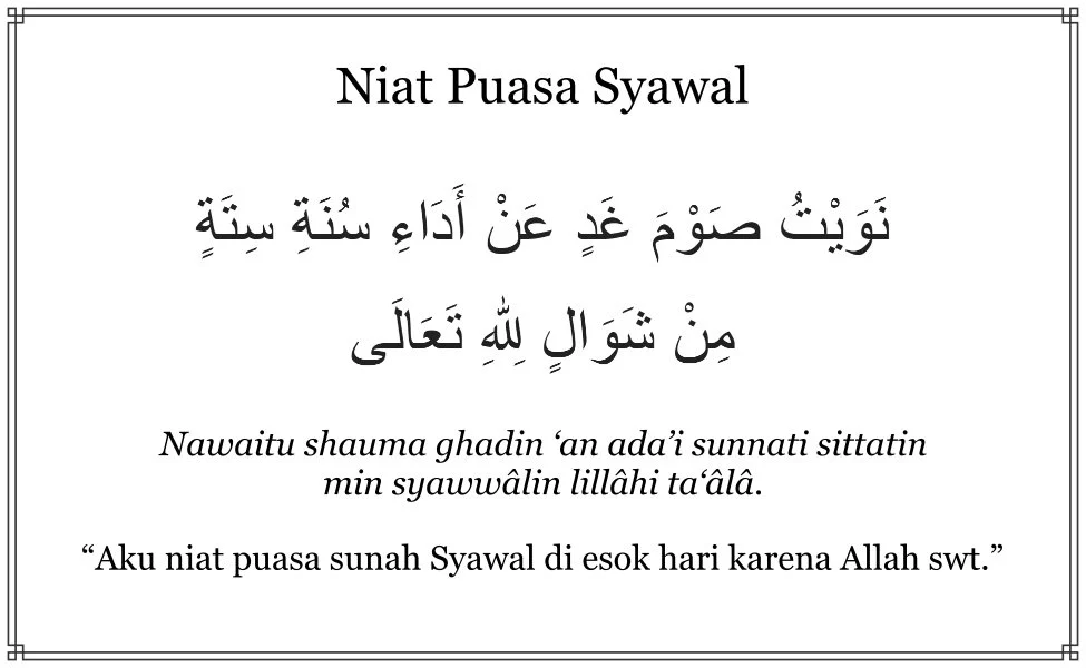 Wajib Tahu! Niat Puasa Kamis dan Syawal 2026: Batas Akhir, Tata Cara, dan Keutamaannya