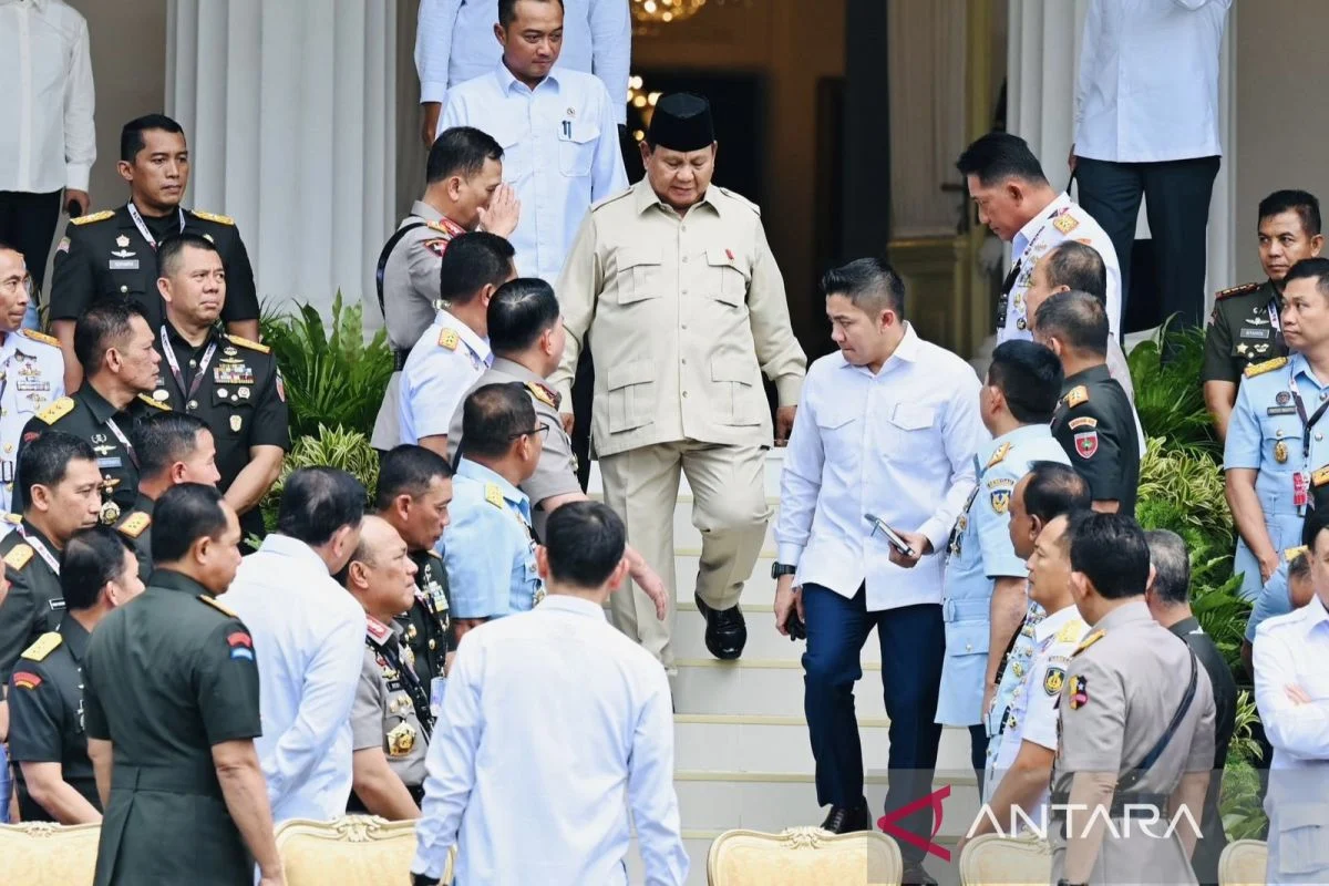 1.000 Perwira Mendengar Taklimat Presiden Prabowo di Seskoad Bandung