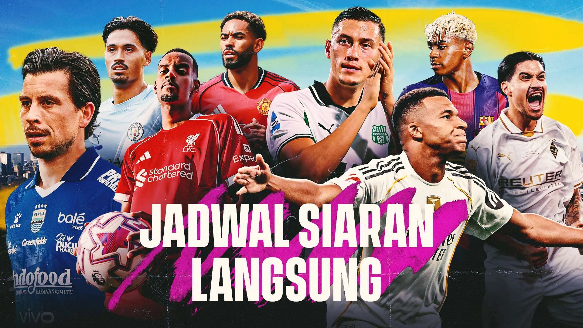 Jadwal bola siaran SCTV-Indosiar malam ini-Kamis: Atletico vs Arsenal di UCL, Persib Bandung bersiap menanti laga krusial