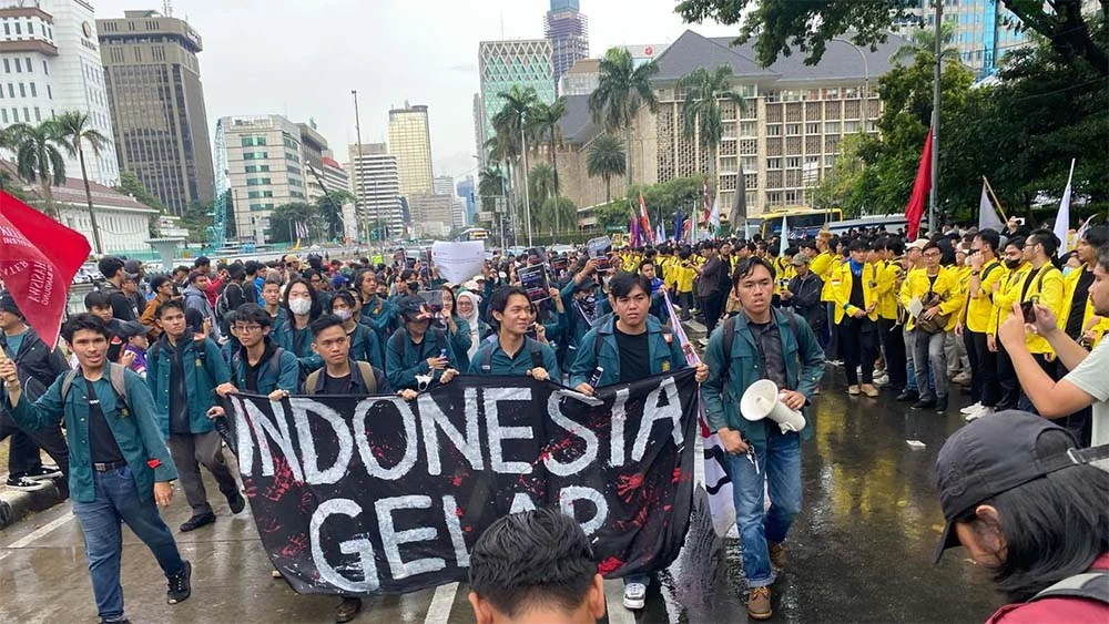 5.000 Mahasiswa Turun Ke Jalan, Badan Eksekutif Mahasiswa Menuntut 7 Poin Pembangunan Nasional