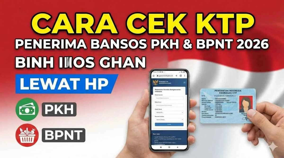 Cara Cek Bansos BPNT Juni 2026 Lewat HP, Dapat Rp600 Ribu dengan NIK KTP