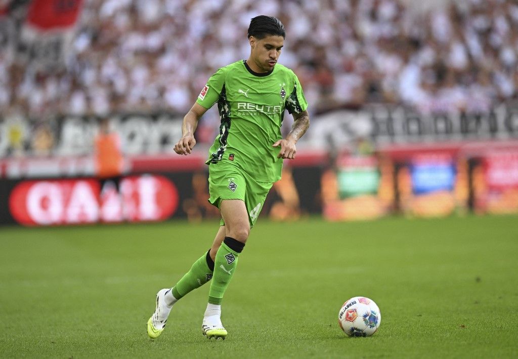 Kevin Diks saat mengikuti pemusatan latihan pramusim Borussia Mönchengladbach di Tegernsee, Jerman.
